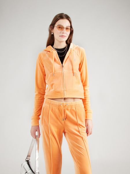 Prozirni sportski komplet slim fit sa dugačkim rukavima Juicy Couture narančasta