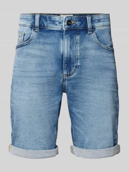 Szorty jeansowe slim fit z kieszeniami Camel Active niebieskie