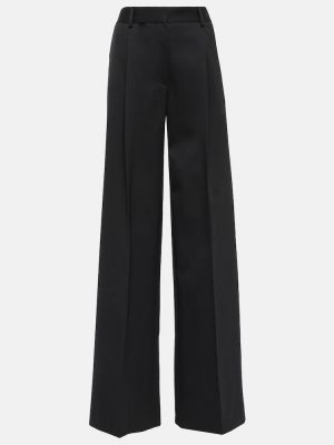 Vlněné kalhoty s nízkým pasem Altuzarra černé