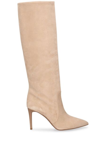 Botas altas de ante Paris Texas beige