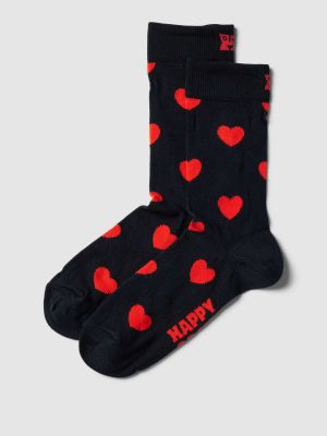 Skarpety z nadrukiem w serca Happy Socks
