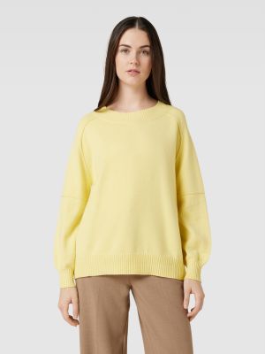 Dzianinowy sweter Max&co. żółty
