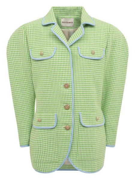 Хлопковый пиджак Botrois зеленый