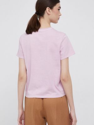 Bavlněné tričko Levi's fialové