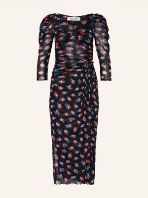 Sukienka z siateczką Diane Von Furstenberg czerwona