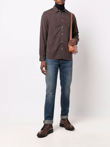 Camisa manga larga Officine Generale marrón