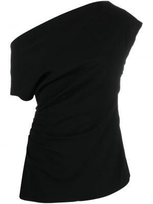 Bluza iz krep tkanine Proenza Schouler črna
