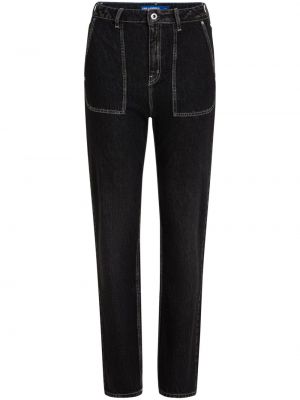 Traperice ravnih nogavica Karl Lagerfeld Jeans crna