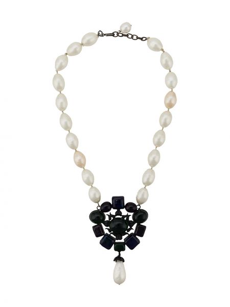 Collar con perlas Chanel Pre-owned blanco