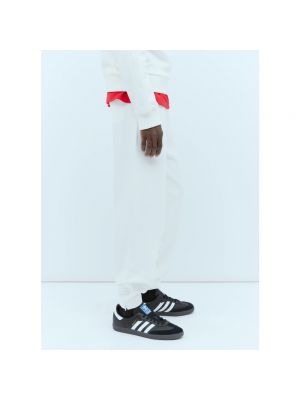 Pantalones de chándal con estampado Wales Bonner blanco