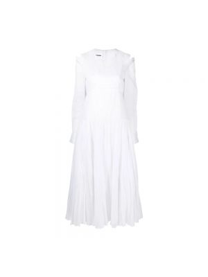 Sukienka midi Jil Sander biała