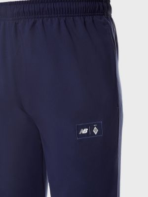 Плетеные спортивные штаны New Balance синие