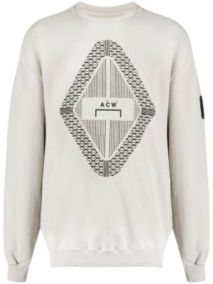 Sweatshirt mit print mit farbverlauf A-cold-wall* grau