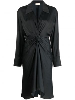 Sukienka midi z dekoltem w serek Zadig&voltaire czarna