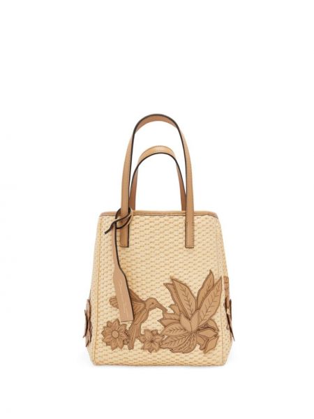 Nakupovalna torba s cvetličnim vzorcem Oscar De La Renta