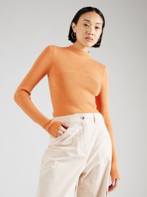 Pulover Calvin Klein Jeans portocaliu