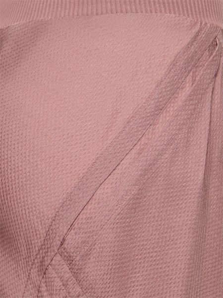 Pantaloni di seta in viscosa baggy Rick Owens rosa