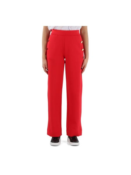 Spodnie sportowe Emporio Armani czerwone