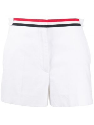 Pantalones cortos a rayas Thom Browne blanco