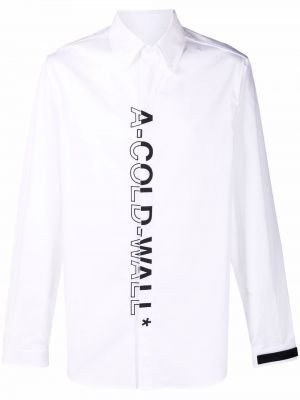 Camisa con estampado A-cold-wall* blanco