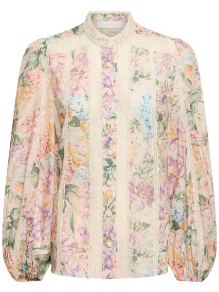 Blonder bomull bluse Zimmermann rosa