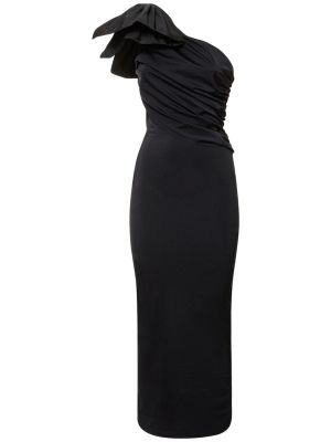 Drapované dlouhé šaty Giambattista Valli černé