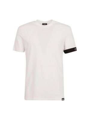 Koszulka z okrągłym dekoltem Dsquared2 biała