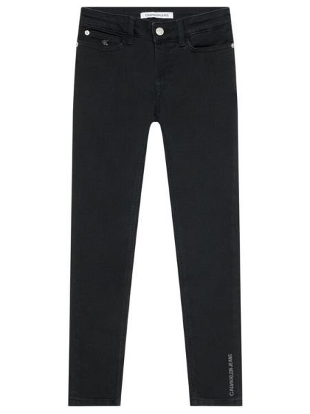 Jeansy Clean Black Strech IG0IG01206 Czarny Skinny Fit Calvin Klein Jeans
