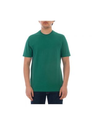 Koszulka slim fit Zanone zielona