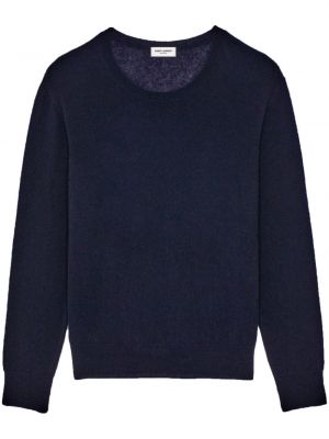 Пуловер Saint Laurent синьо