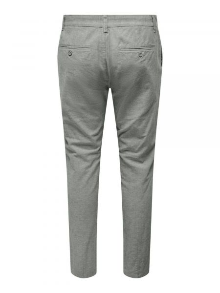 Pantalon chino Only & Sons gris