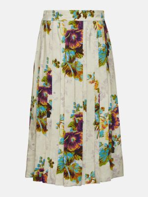 Květinové saténové mini sukně Tory Burch