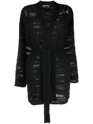 Плетен жилетка с v-образно деколте Alberta Ferretti черно