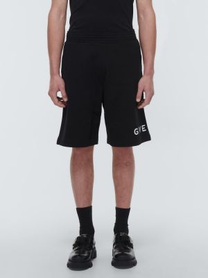Pantaloncini di cotone Givenchy nero