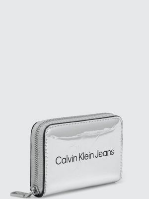 Denarnica Calvin Klein Jeans srebrna