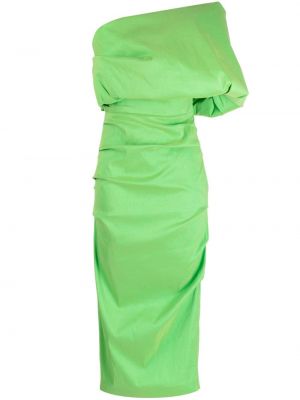 Asymetrické večerní šaty Rachel Gilbert zelené