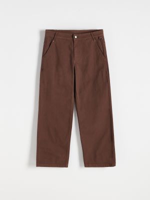 Pantaloni cu croială lejeră Reserved maro