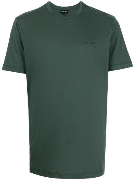 Camiseta con estampado Giorgio Armani verde