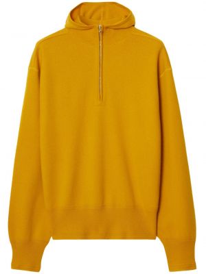 Woll hoodie mit reißverschluss Burberry gelb