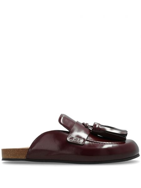 Læder mules Jw Anderson rød