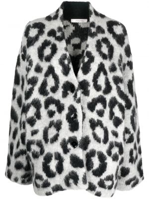 Pletený kabát s potlačou s leopardím vzorom Dorothee Schumacher