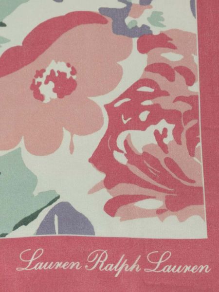 Selyem kendő Lauren Ralph Lauren rózsaszín