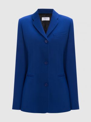 Пиджак с вышивкой Off-white синий