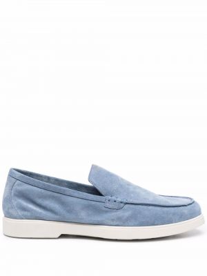 Pantofi loafer din piele de căprioară slip-on Moorer albastru