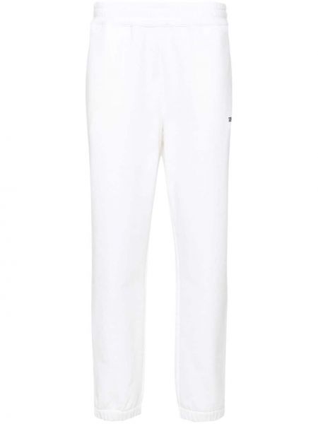Памучни спортни панталони Zegna бяло
