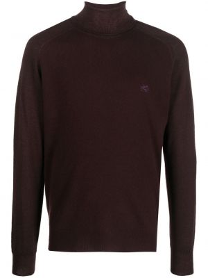 Pletený sveter Etro hnedá