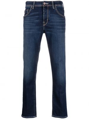 Slim fit skinny fit-jeans Jacob Cohën blå