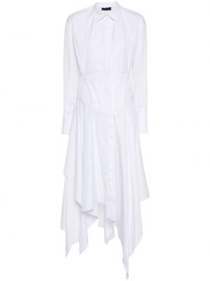 Μίντι φόρεμα Mugler λευκό