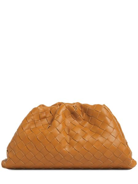 Lær clutch Bottega Veneta