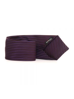 Corbata de seda plisada Kiton violeta